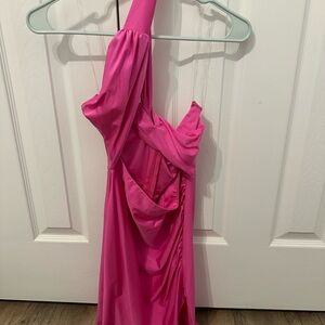 American Threads Pink One Shoulder Dress